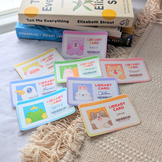 Reading Buddy Library Card Waterproof Stickers