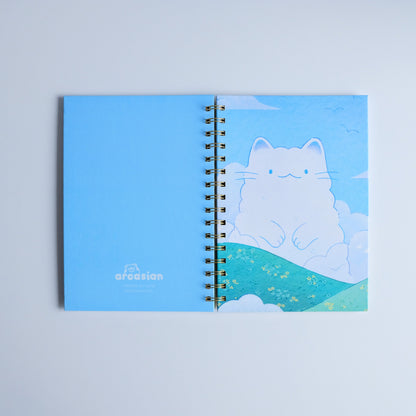 Cloudy Cat Hardcover Sticker Book