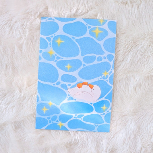 Floating Goose Postcard