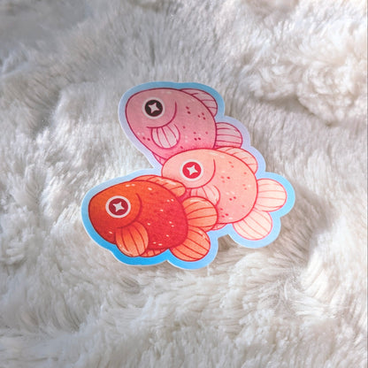 Goldfish Trio Waterproof Stickers