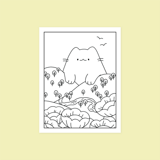 Sunny Messenger Colouring Page