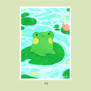 A4 Froggy Art Prints