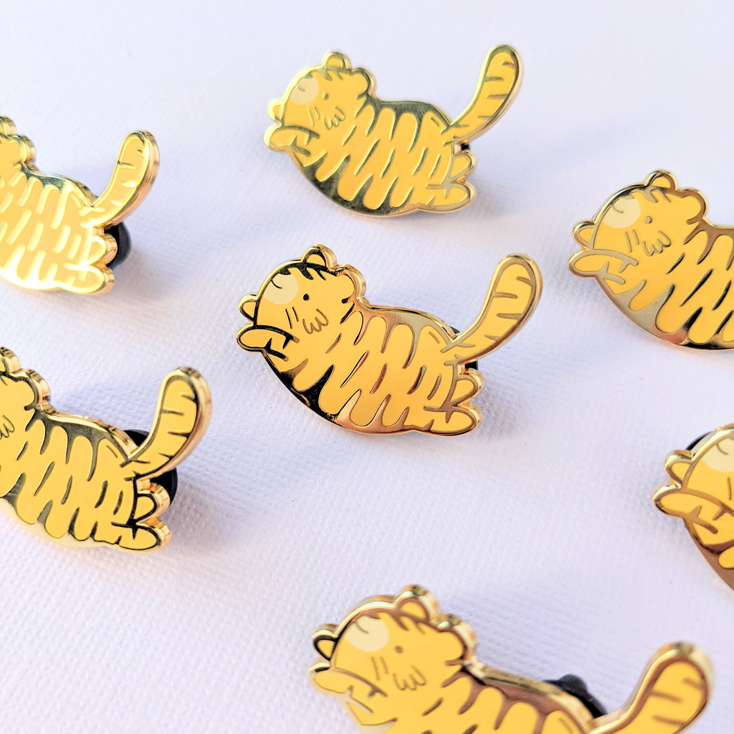 Bean Tigers—Chonky Enamel Pins