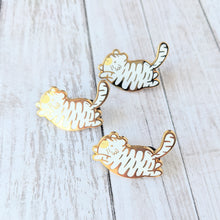 Load image into Gallery viewer, Bean Tigers—Chonky Enamel Pins
