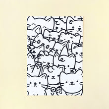 Load image into Gallery viewer, Cat Pile Colouring Page

