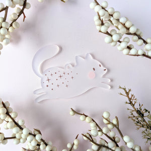 Frosted Fox and Rabbit Ornament/Charms
