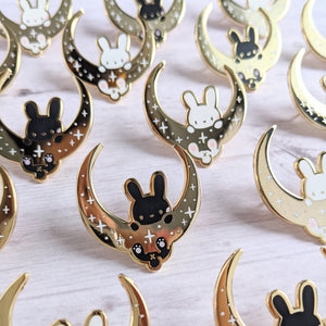 Moon Rabbit—In Loving Memory—Charity Enamel Pin