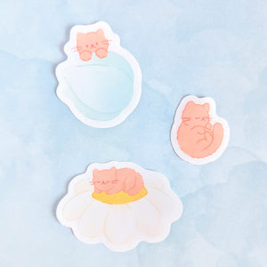 Sleepy Chocat Waterproof Stickers