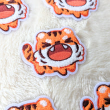 Load image into Gallery viewer, Angy Tiger Chenille Iron-on Patch
