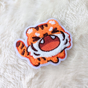 Angy Tiger Chenille Iron-on Patch