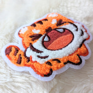 Angy Tiger Chenille Iron-on Patch
