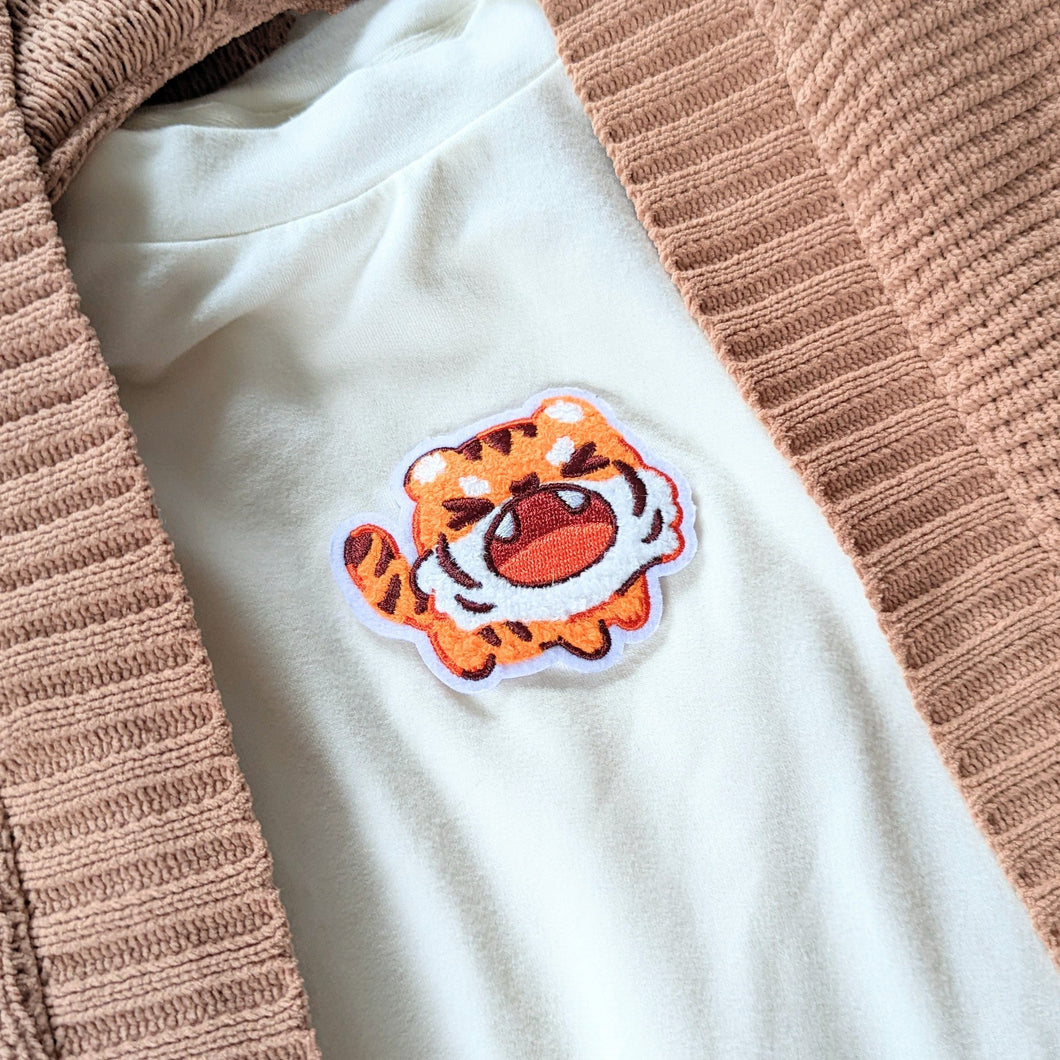 Angy Tiger Chenille Iron-on Patch