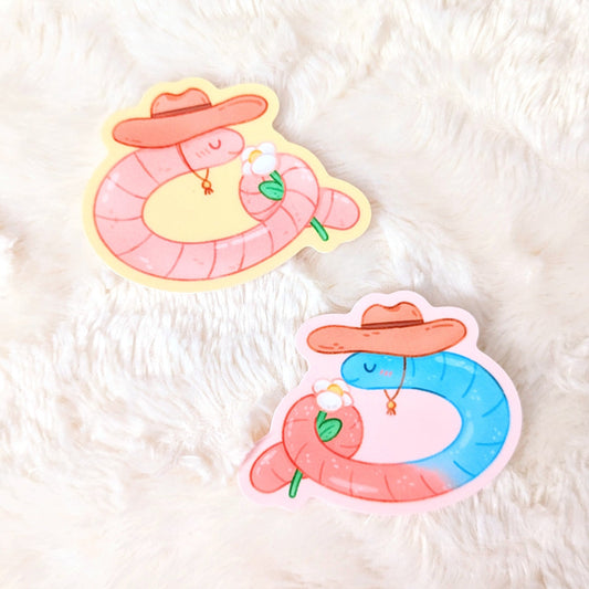 Sweet Worms Waterproof Stickers