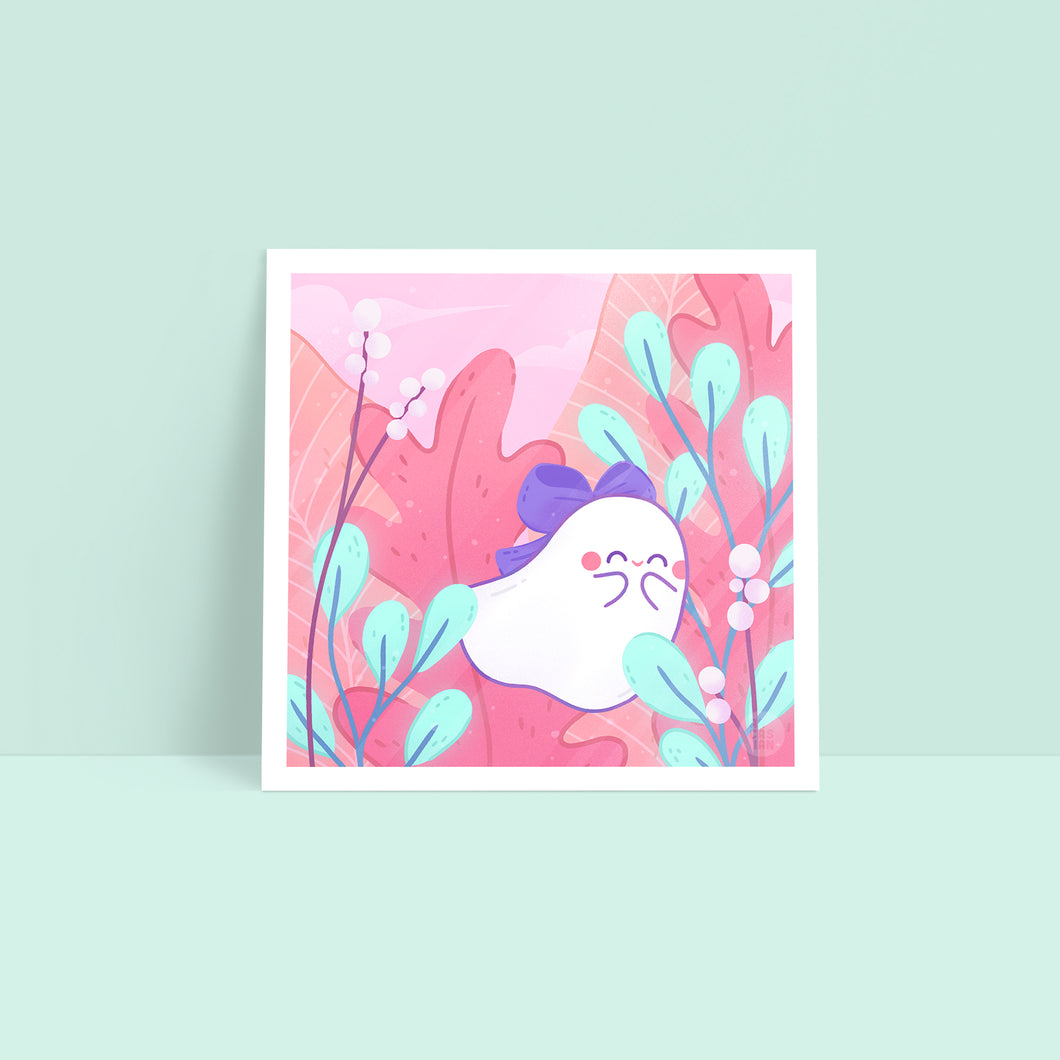 Bow—Little Ghost Art Print