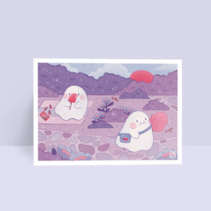 Candy Ghosts Art Print