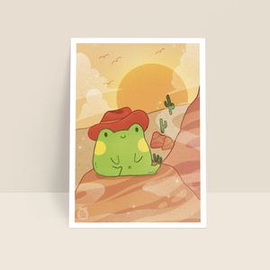 Yee-Frog! Art Print